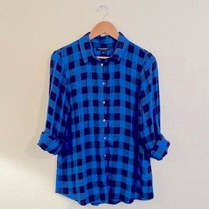 Banana Republic dillon classic fit buffalo check flannel